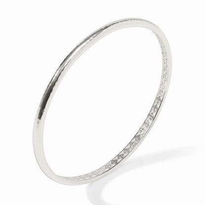 Havana Demi Bangle- Silver