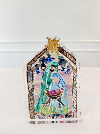 Holy Family Acrylic Free Standing Piece