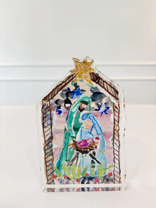 Holy Family Acrylic Free Standing Piece