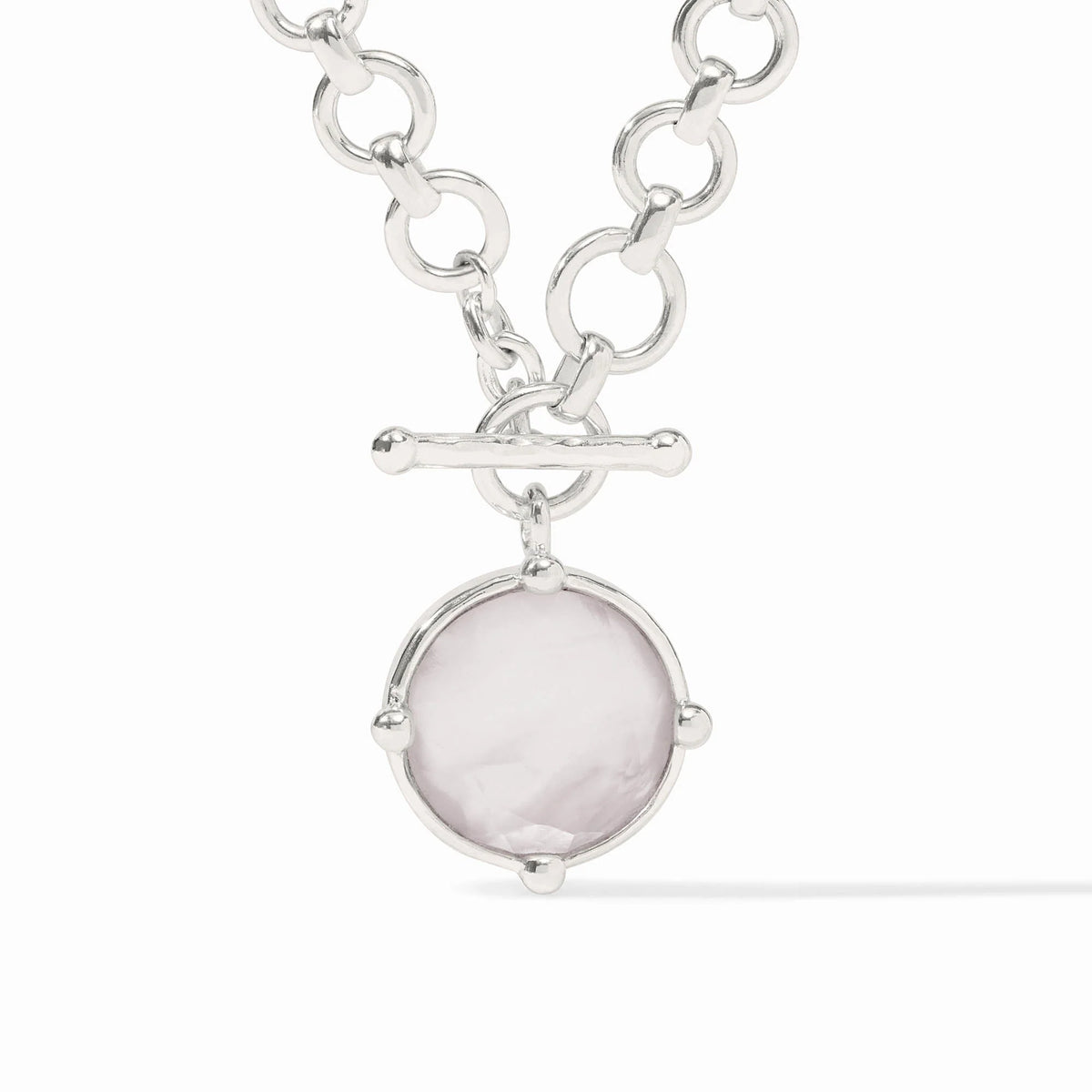 Honeybee Demi Necklace- Iridescent Clear Crystal/Silver