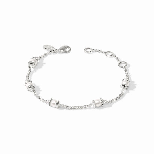 Hydra Delicate Bracelet- Pearl/Silver