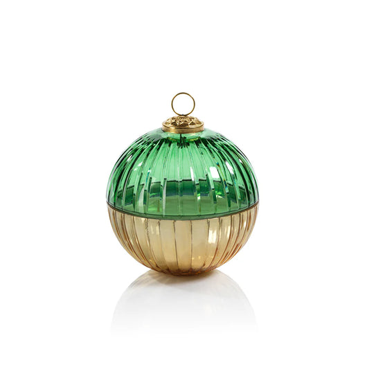 Etched Glass Ornament Ball Scented Candle