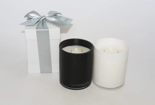 Double-Wick White Candle