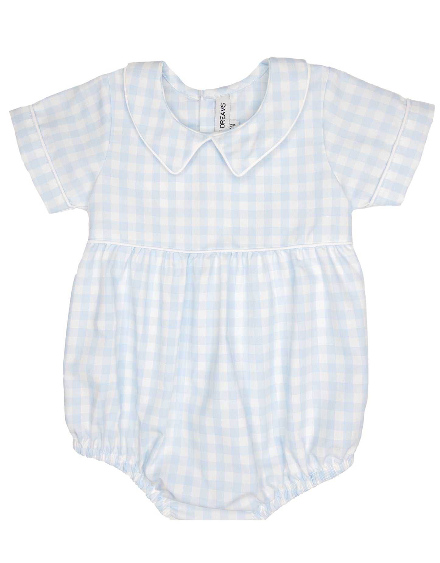 Light Blue Gingham Boy Bubble