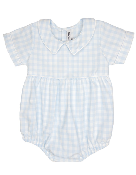 Light Blue Gingham Boy Bubble