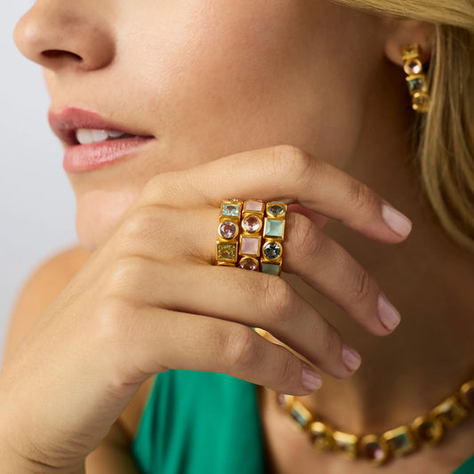 Jolie Ring- Aquamarine Blue