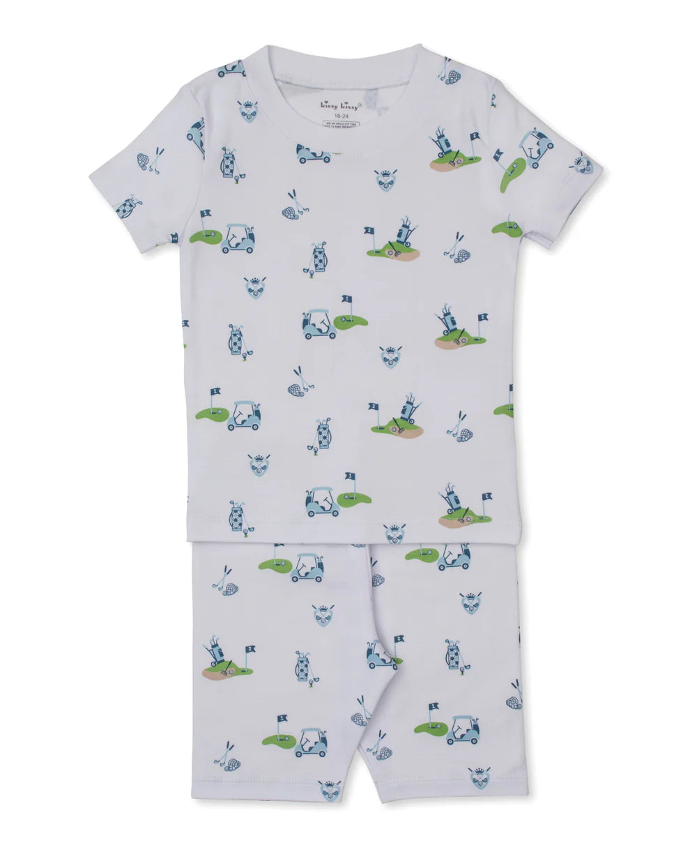 Kissy Kissy Golf Championship Blue Short Pajama Set