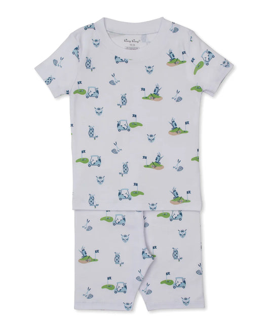 Kissy Kissy Golf Championship Blue Short Pajama Set