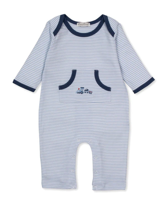 Kissy Kissy Toot Toot Striped Playsuit