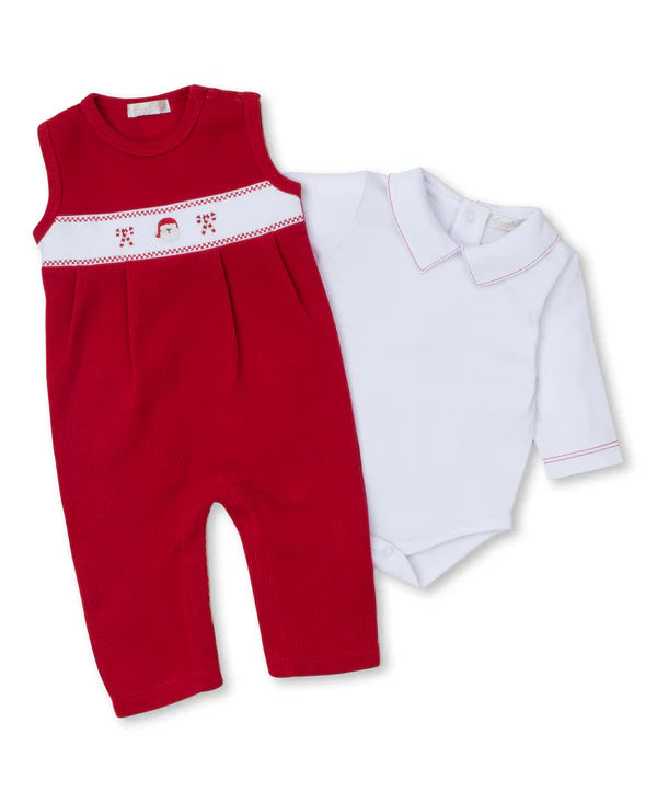 Holiday Santa Overall Set