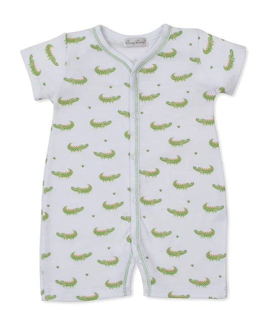Kissy Kissy Crocodile Camp-Short Playsuit
