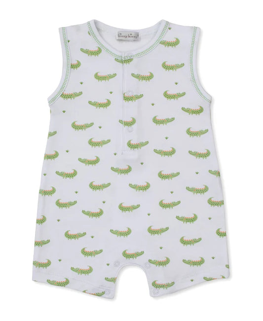 Kissy Kissy Crocodile Camp- Sleeveless Playsuit