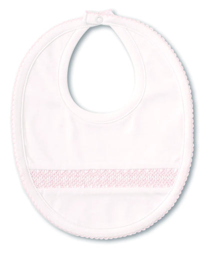 Kissy Kissy Hand Smocked CLB Charmed Bib