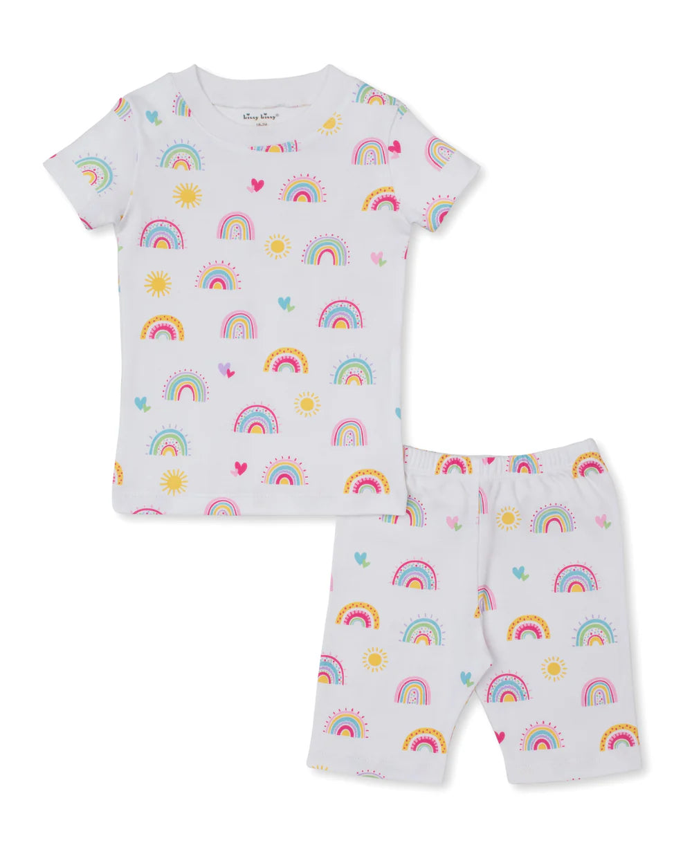 Kissy Kissy Rainbow Sunshine Short Pajama Set