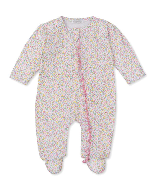 Kissy Kissy Garden Trellis Floral Footie w/ Zip