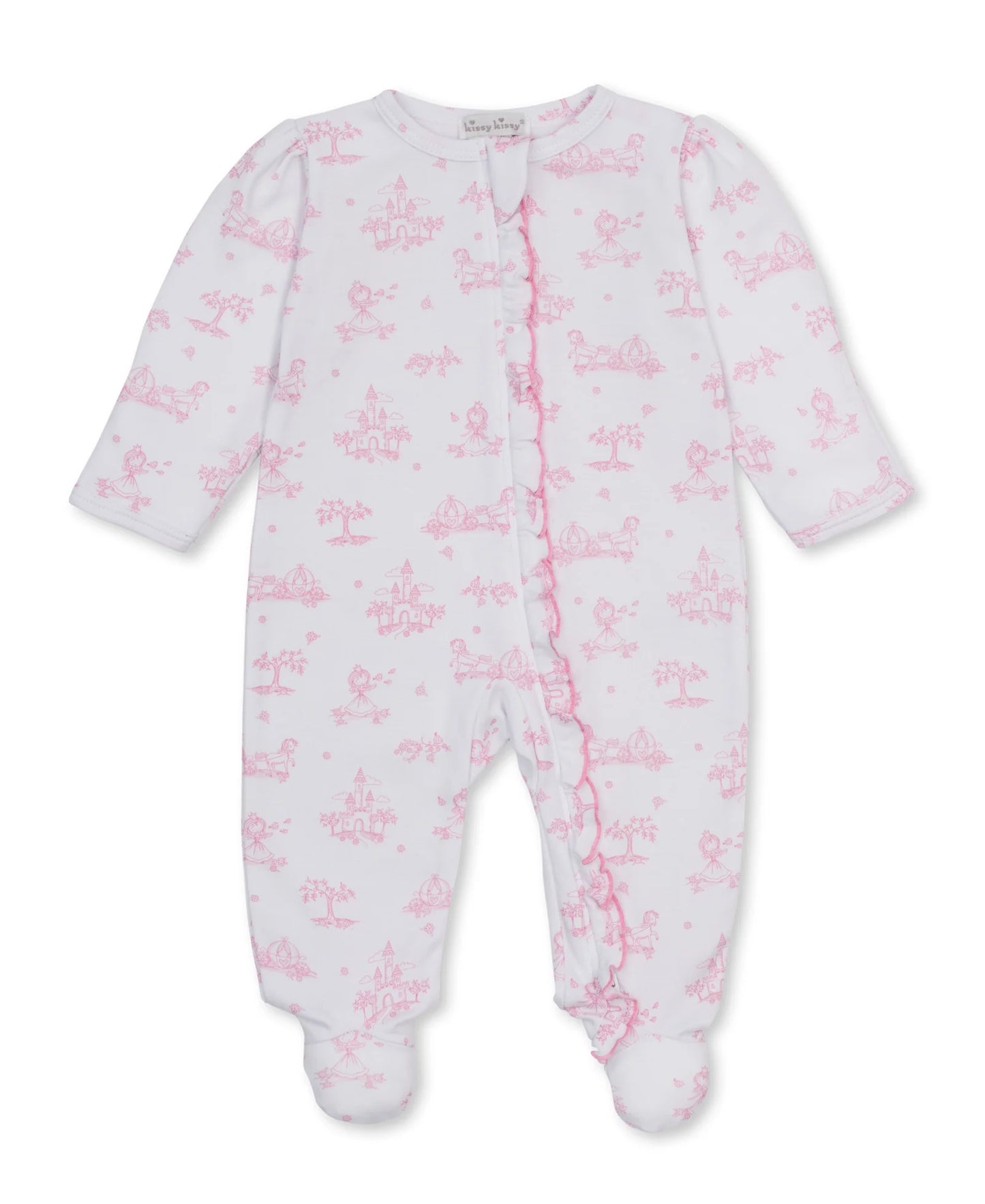 Kissy Kissy Princess Adventure Print Footie with Zip