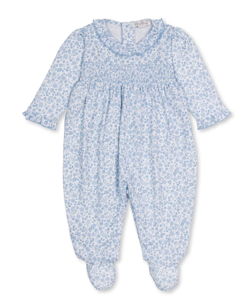 Kissy Kissy Fall Blooms Smocked Footie