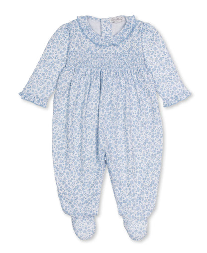 Kissy Kissy Fall Blooms Smocked Footie