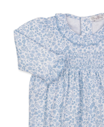 Kissy Kissy Fall Blooms Smocked Footie