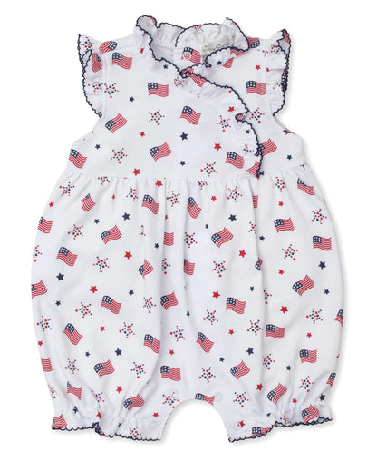Kissy Kissy Star Spangled Spirit Ruffle Playsuit