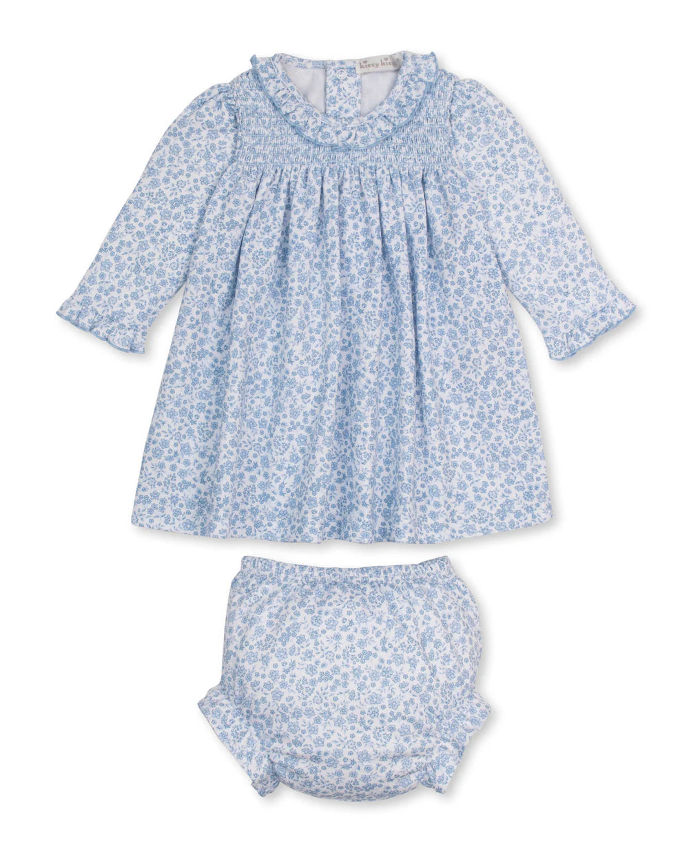Kissy Kissy Fall Blooms Smocked Dress Set