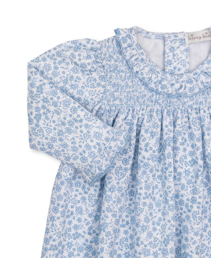 Kissy Kissy Fall Blooms Smocked Dress Set