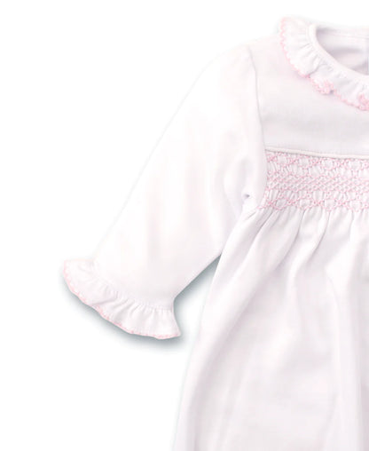 Kissy Kissy Hand Smocked CLB Charmed Sack Gown