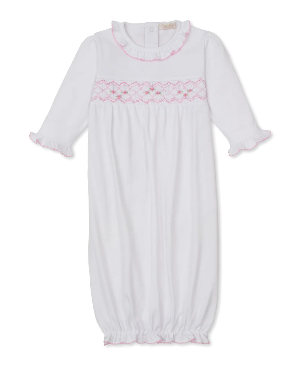 Kissy Kissy CLB Summer 26 White/Pink Hand Smocked Sack