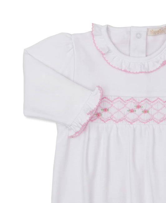 Kissy Kissy CLB Summer 26 White/Pink Hand Smocked Sack