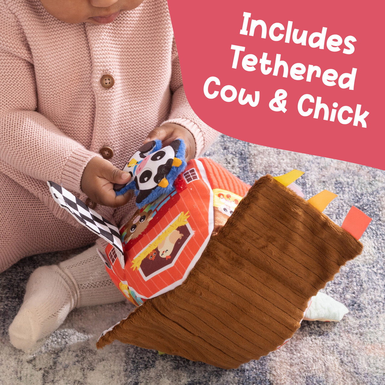 Peek-A-Moo Friendly Barn Developmental Toy