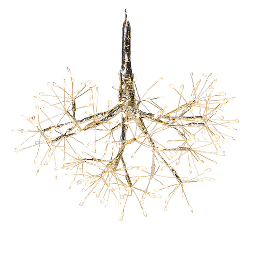 Silver Fairy Light Tape Pod Starburst