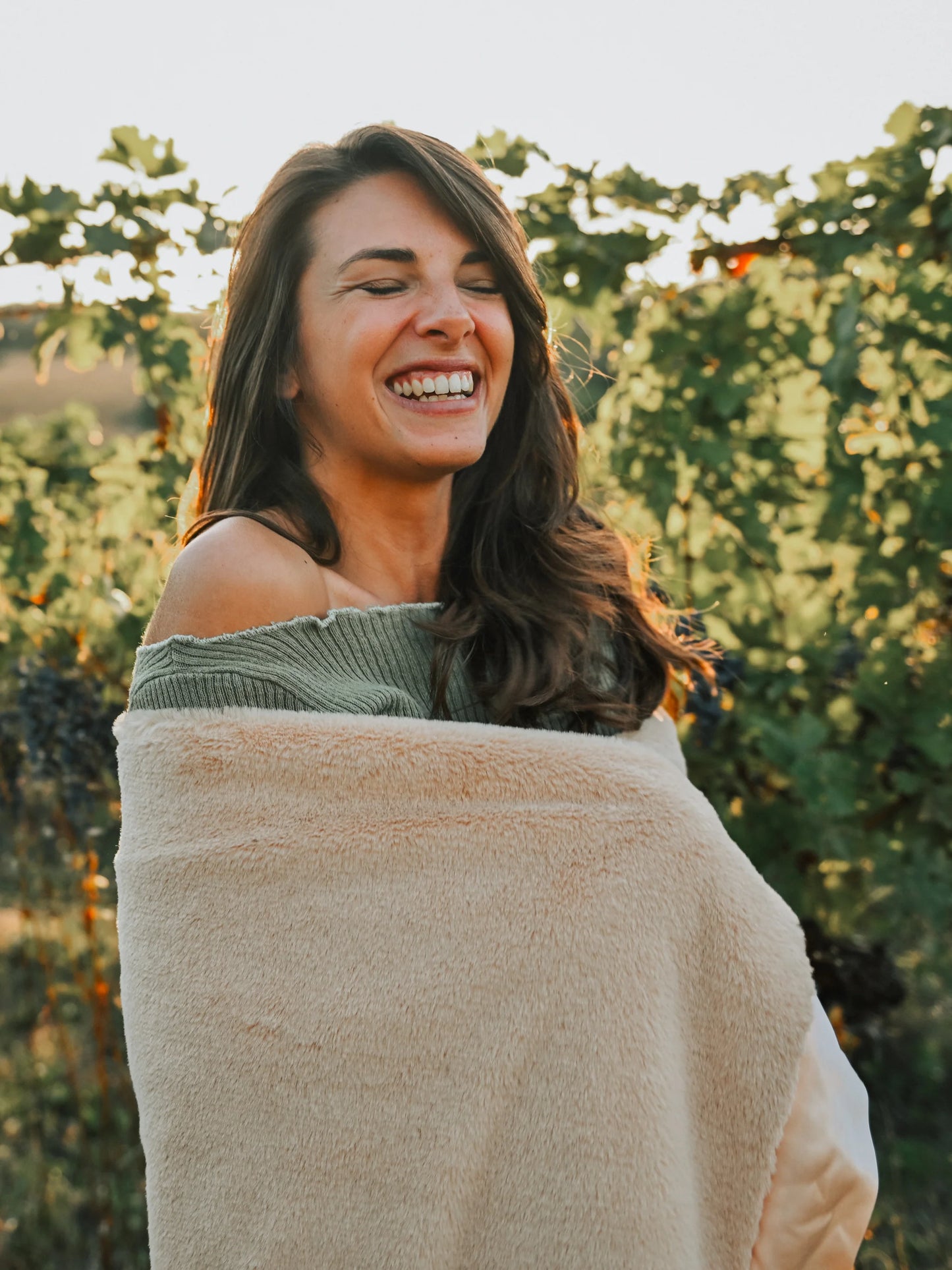 Little Giraffe Luxe Vineyard Throw