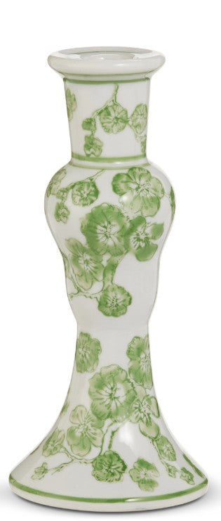 Green Cherry Blossom Candlestick
