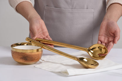 Madera Gold Salad Servers