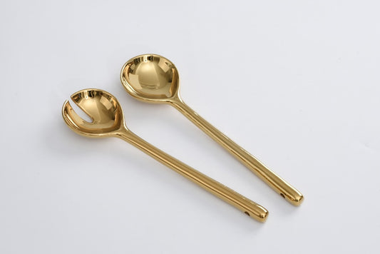 Madera Gold Salad Servers