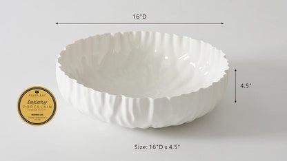 Mascali Bianca Extra Large Shallow Bowl