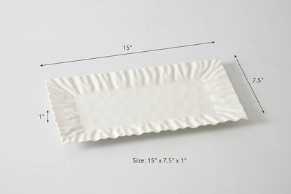 Mascali Bianca Rectangular Tray