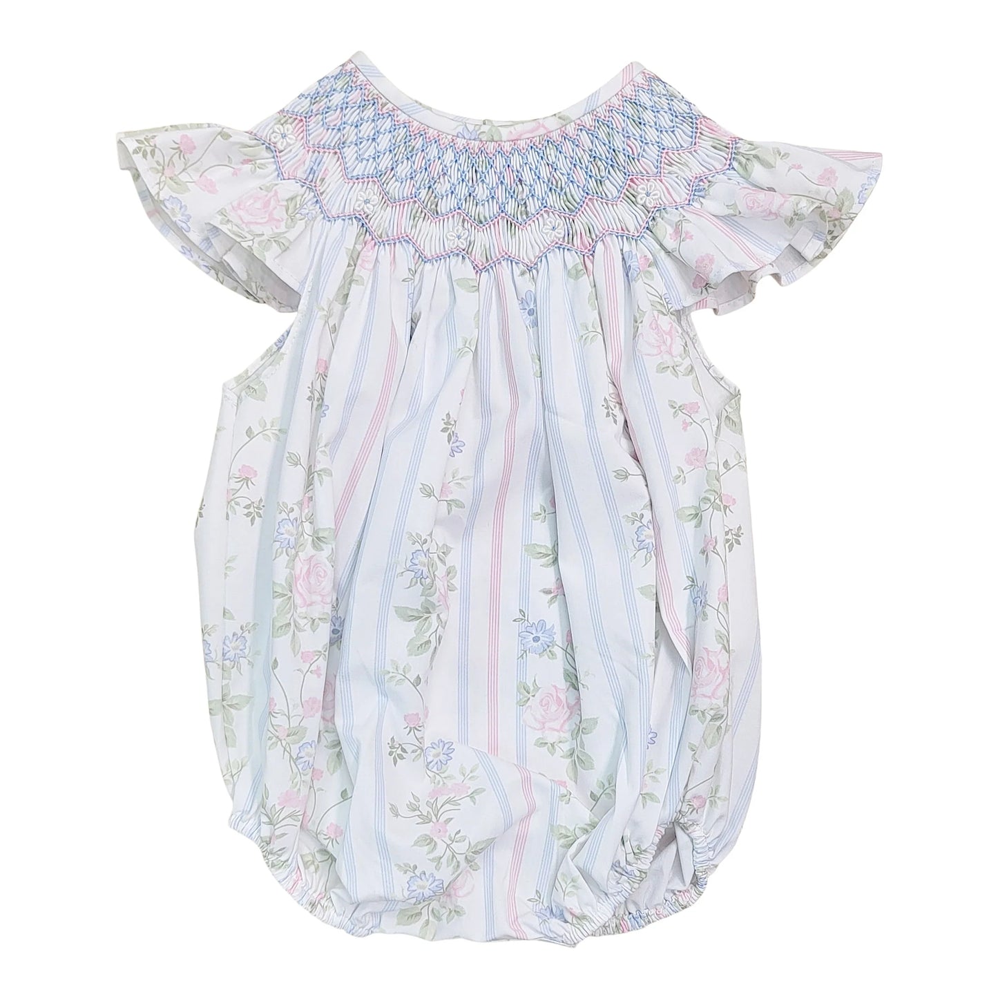 Valerie Floral Smocked Bubble