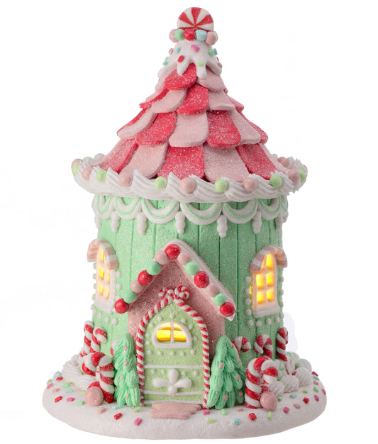 LED Candy Jar House (10")