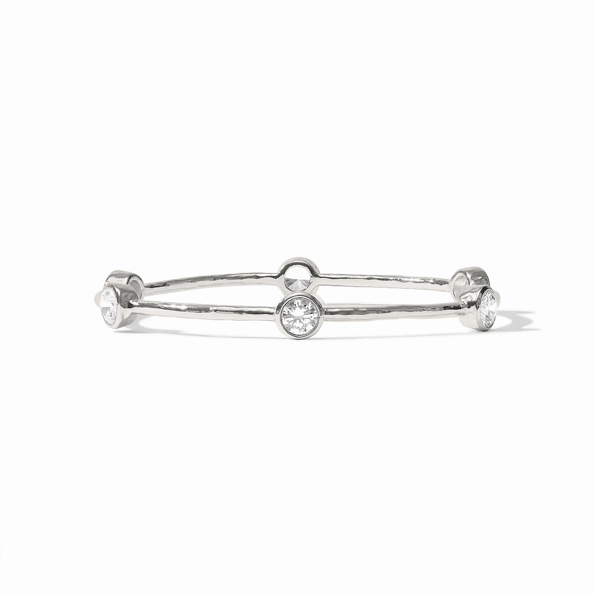 Milano Luxe Bangle- Cubic Zirconia/Silver