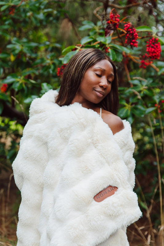 Little Giraffe Cloudscape Throw Blanket