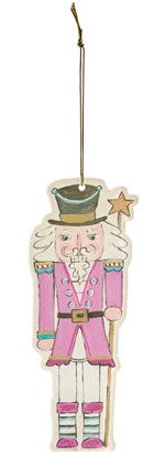 6" Blushing Nutcracker Acrylic Ornament