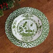 VIDA Faenza 9" Salad Plate Set of 4 White and Blue