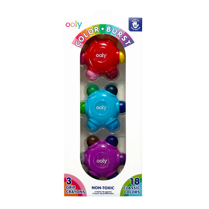 Color Burst Grip Crayons