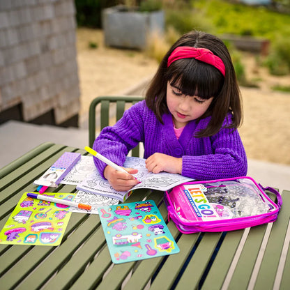 Let's Go! Activity & Coloring Kit- Unicorn Candy Town