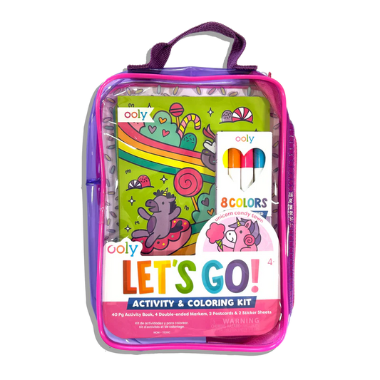 Let's Go! Activity & Coloring Kit- Unicorn Candy Town