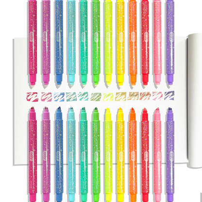 Make No Mistake! Sparkle Glittery Erasable Markers - Set of 12