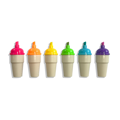 Sweet Scoops Scented Neon Highlighters - Set of 6
