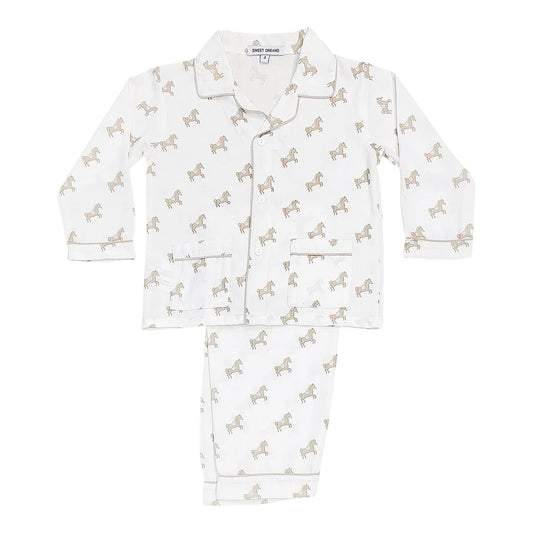Horses & Blue Saddle Print PJs