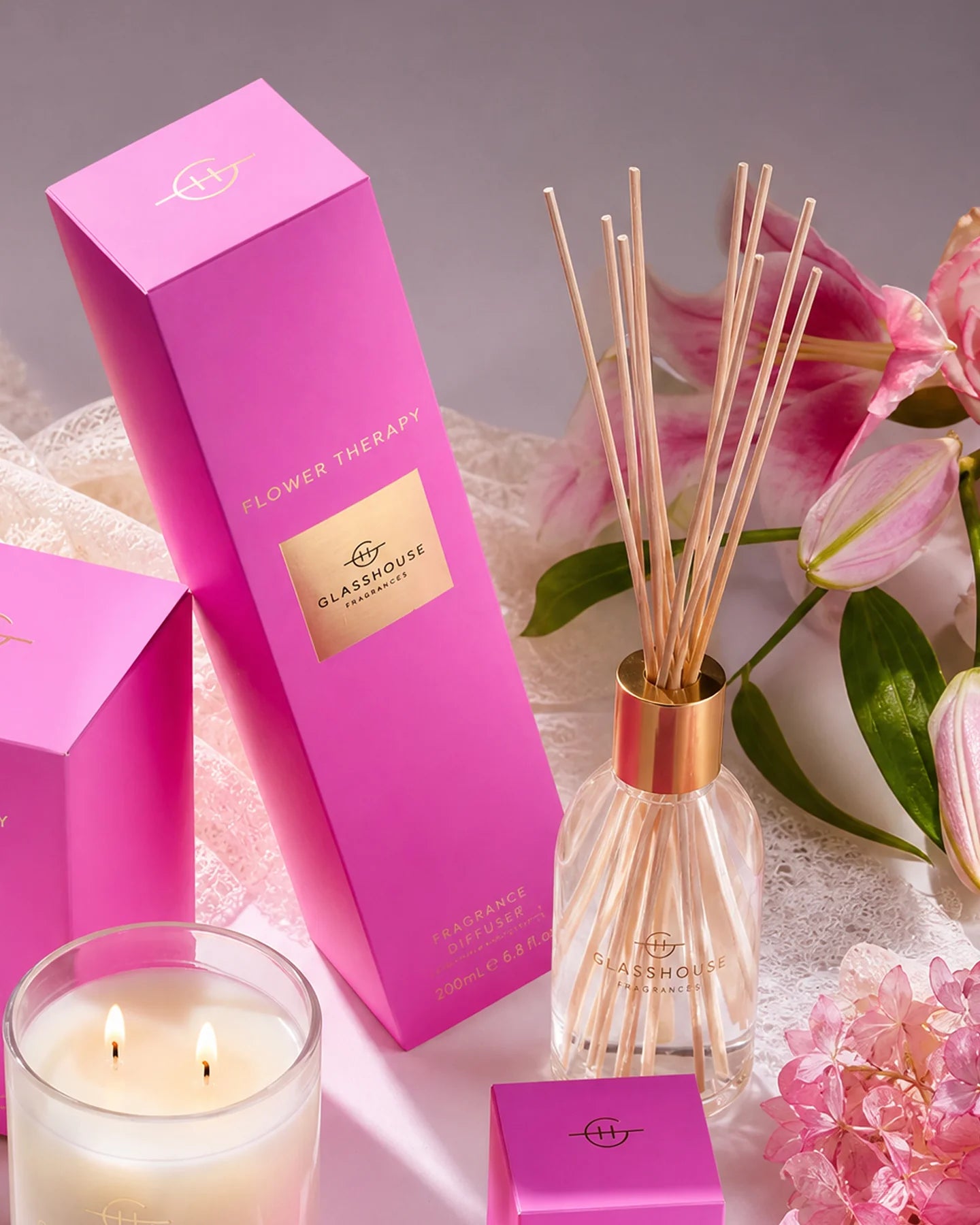 Glasshouse Fragrances Diffuser - FLOWER THERAPY